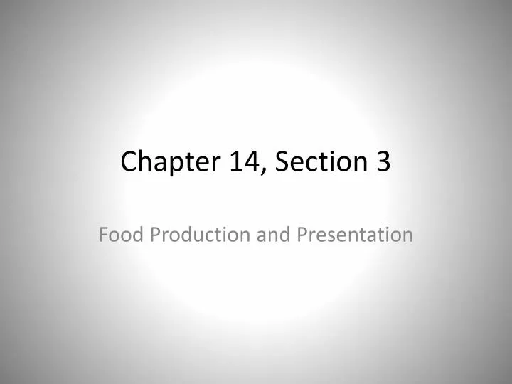 chapter 14 section 3