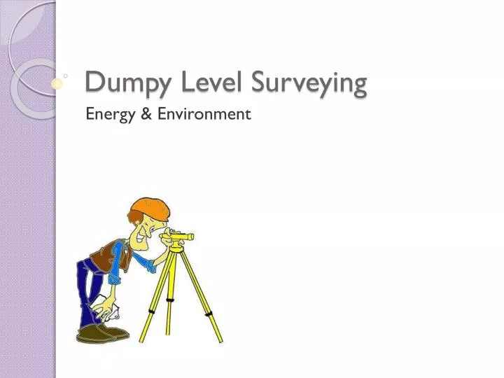 dumpy level surveying