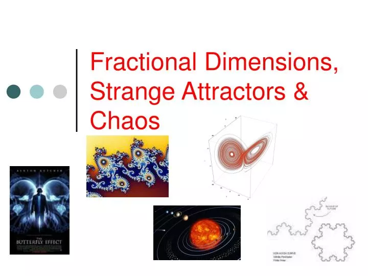 fractional dimensions strange attractors chaos