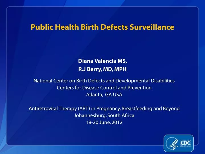 public health birth defects surveillance