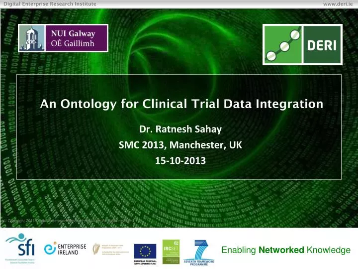 an ontology for clinical trial data integration