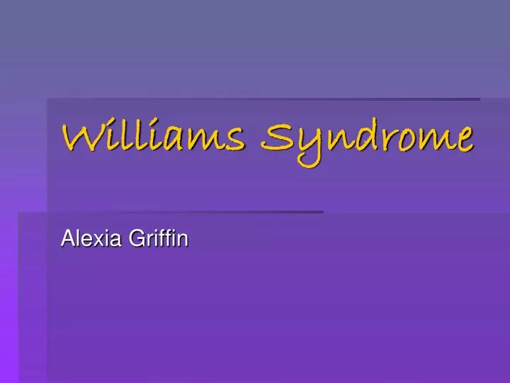 williams syndrome