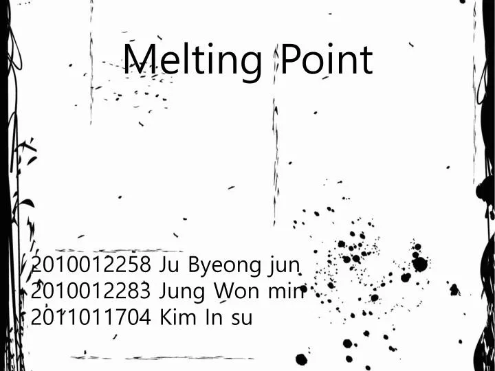 melting point