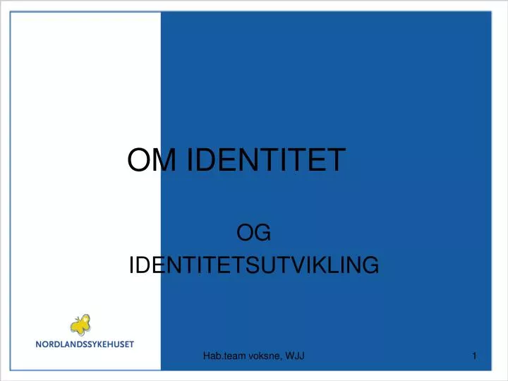 om identitet