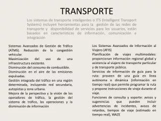 transporte