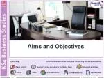 Aims and Objectives - slide 1
