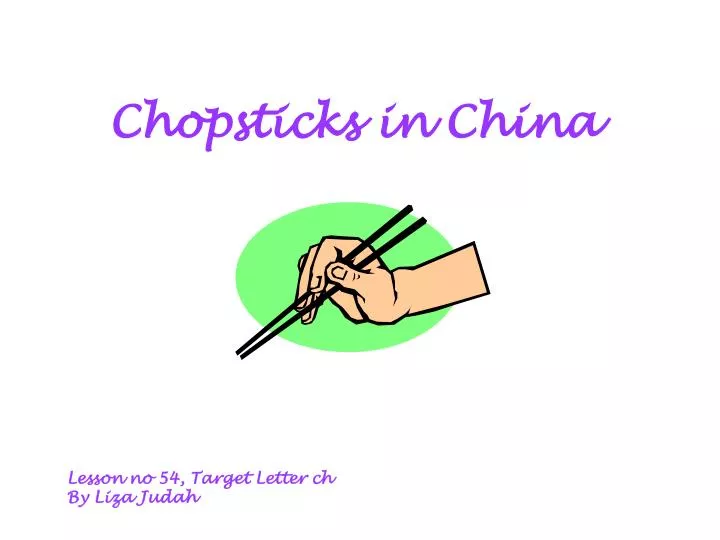 chopsticks in china