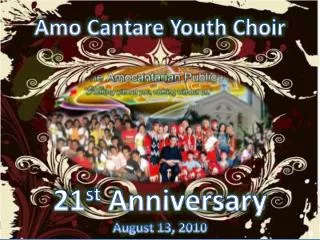 Amo Cantare Youth Choir