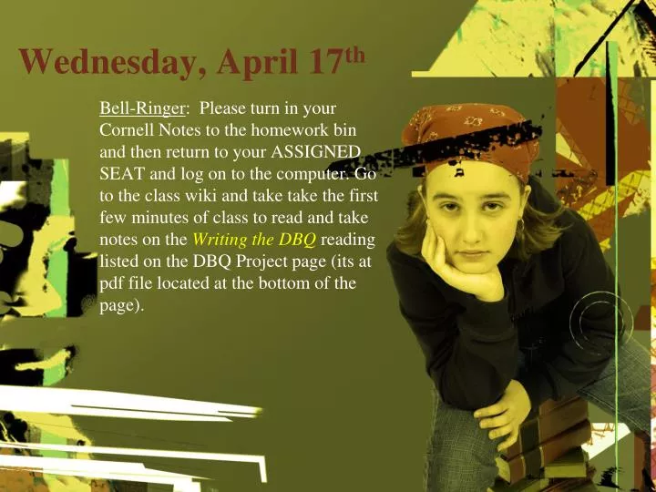 wednesday april 17 th
