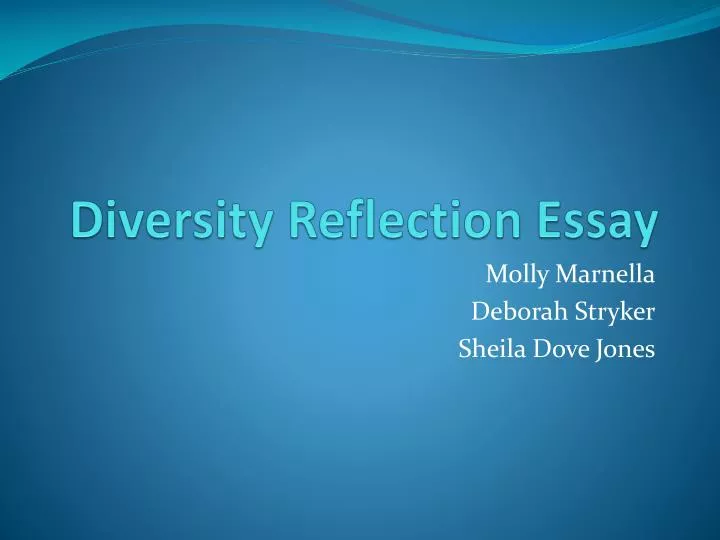 diversity reflection essay