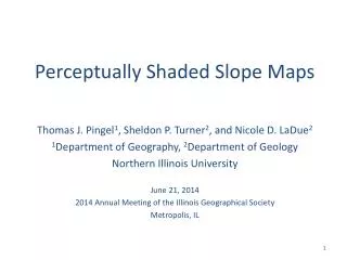 Perceptually Shaded Slope Maps