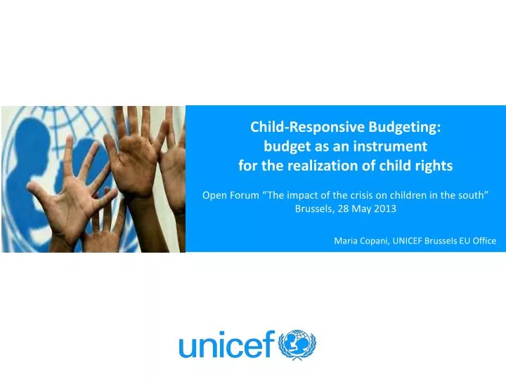 child responsive budgeting budget as an instrument for the realization of child rights
