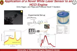 Application of a Novel White Laser Sensor to an HCCI Engine