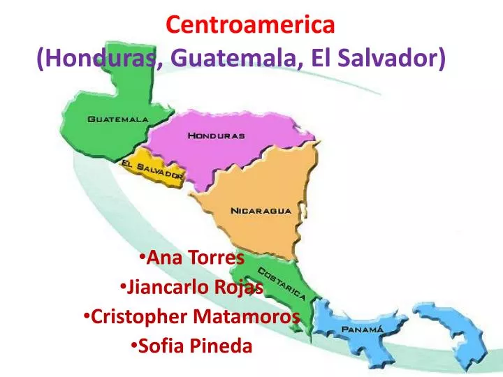 centroamerica honduras guatemala el salvador
