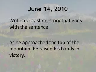 june 14 2010