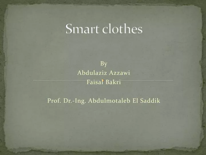 smart clothes