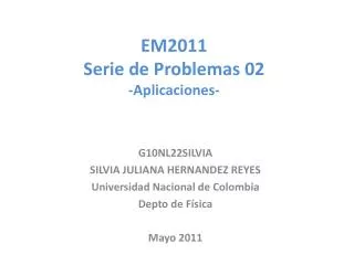em2011 serie de problemas 02 aplicaciones