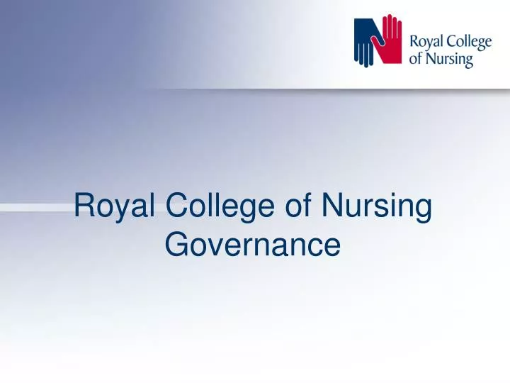 royal college of nursing governance