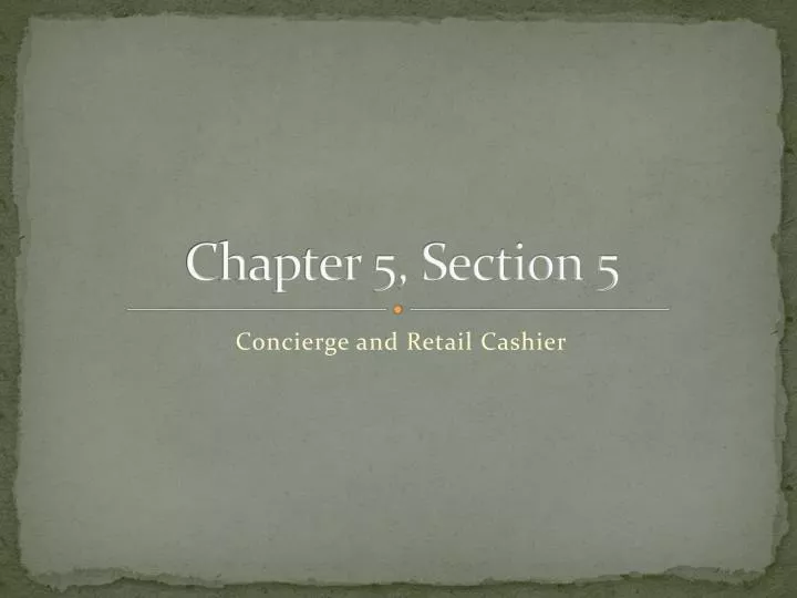 chapter 5 section 5