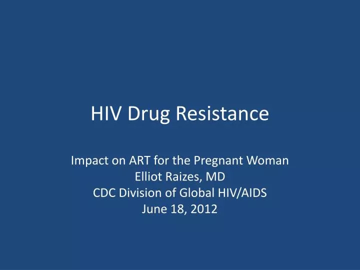 hiv drug resistance