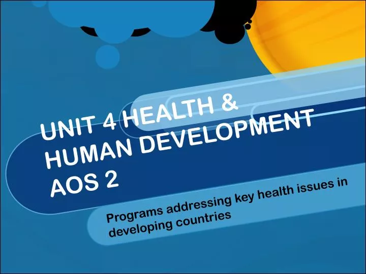 unit 4 health human development aos 2