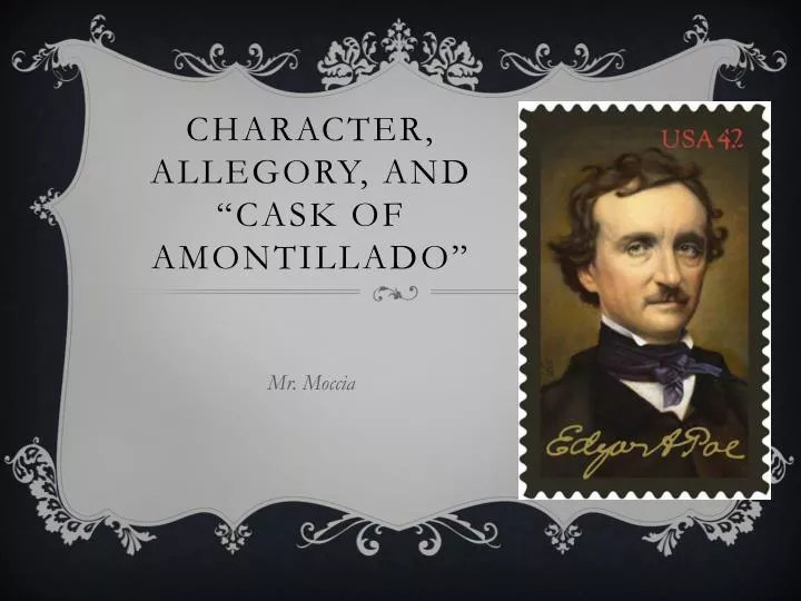 character allegory and cask of amontillado