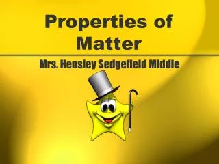 properties of matter