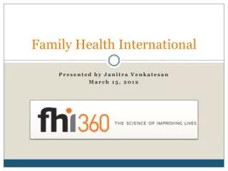 Family Health International