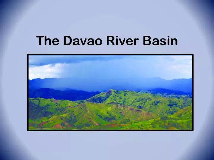 the davao river basin