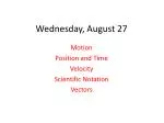 Wednesday, August 27 - slide 1