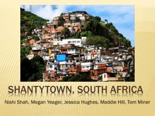 Shantytown, South Africa
