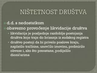 ni tetnost dru tva