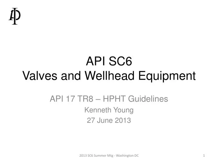 api sc6 valves and wellhead equipment