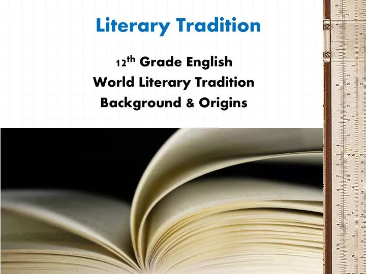 12th Grade English Literature - ppt download