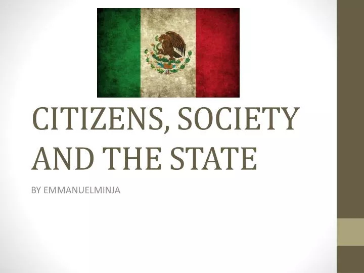 citizens society and the state
