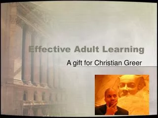 Effective Adult Learning