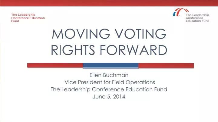 moving voting rights forward