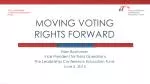 MOVING VOTING RIGHTS FORWARD - slide 1