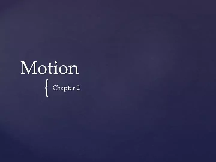 motion