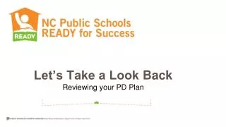 let s take a look back reviewing your pd plan