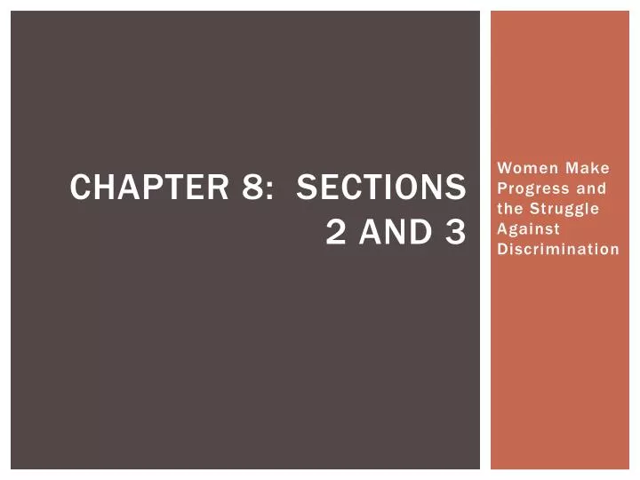 chapter 8 sections 2 and 3