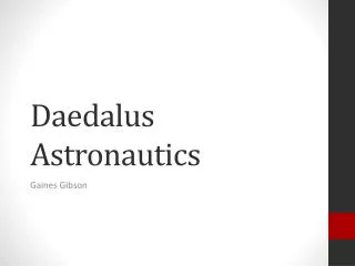 daedalus astronautics