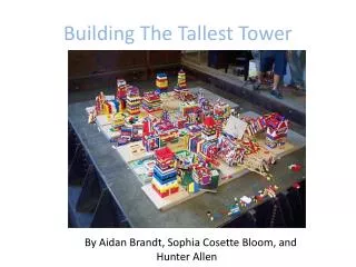 Building The Tallest Tower