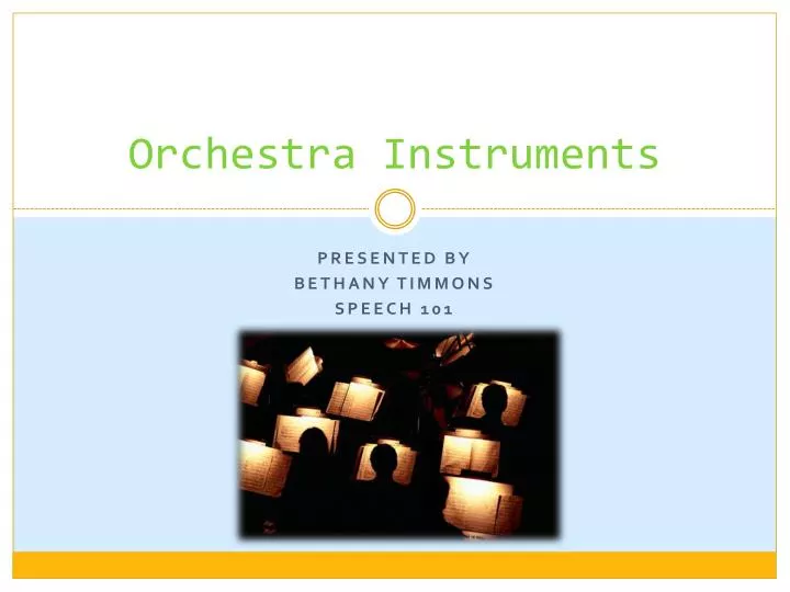 orchestra instruments