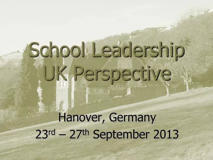 school leadership uk perspective