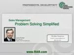 Sales Management: - slide 1