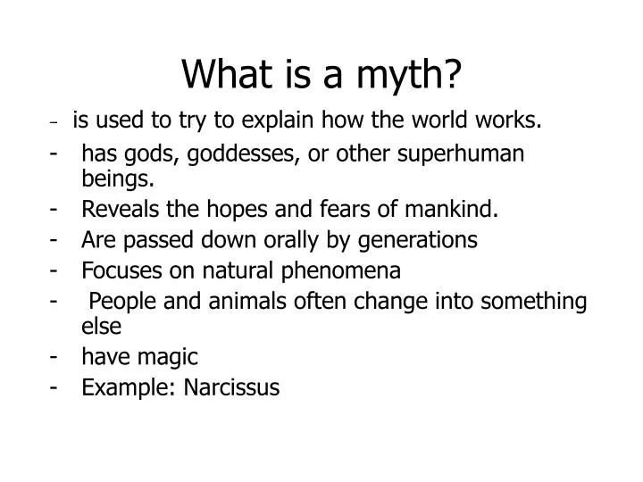 what is a myth