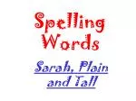 Spelling Words - slide 1