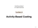 Activity-Based Costing - slide 1