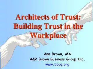 Architects of Trust: Building Trust in the Workplace